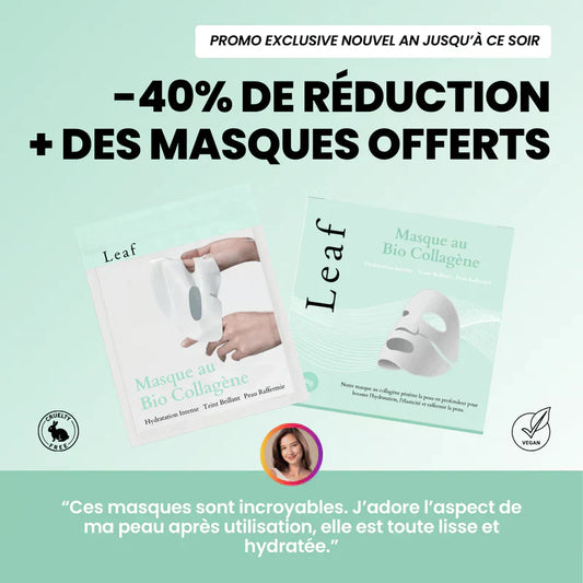 Leaf Cosmetics avis ❤️ : test complet du masque Bio-collagène et guide d’achat