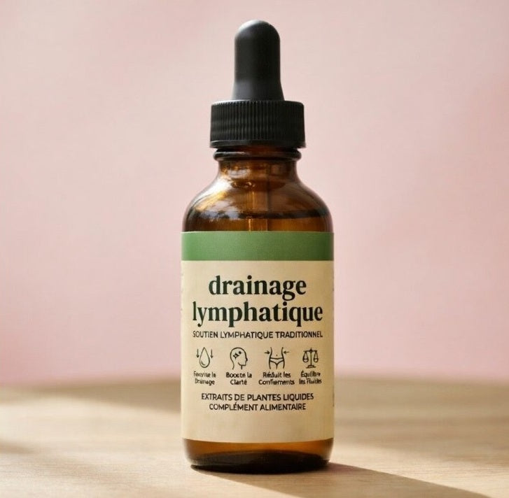 Drainant lymphatique GlowUpByParis, complément contre la rétention d'eau et les jambes lourdes