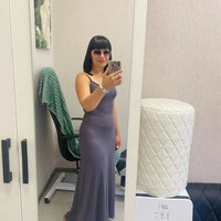 Avis cliente : robe longue portée avec la culotte gainante post-partum