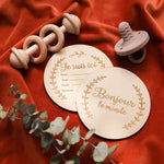 Carte Bois Naissance Bébé
