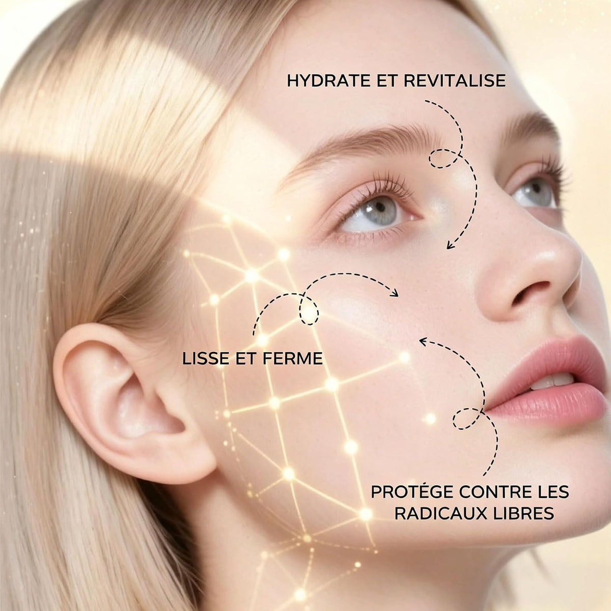 Sérum coréen effet lifting : hydrate, lisse et raffermit la peau du visage