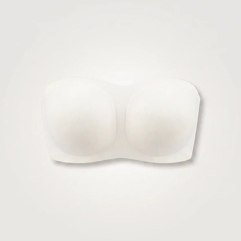 Soutien-gorge bandeau push-up coloris Blanc